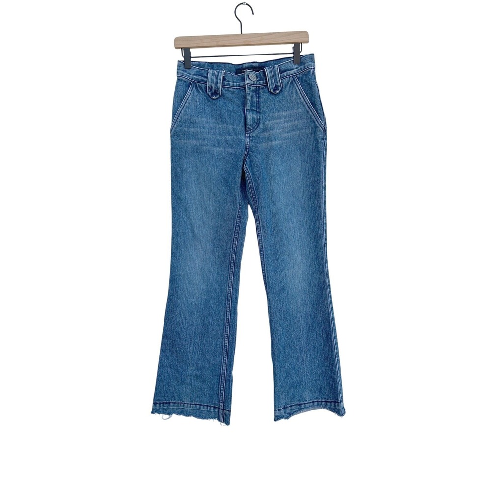 Marc Jacobs Premium Denim Jeans, Bootcut, No Back Pockets, Raw Hem, Sz‎ 2